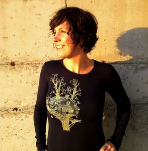Treehouse on sheer long sleeve crew $33