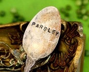 Image of Vintage Silverware Garden Marker - Parsley
