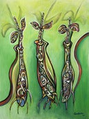 Image of Three Seedlings (on Green)