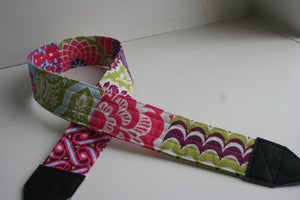 Image of patchwork camera strap :: colorway forty-three