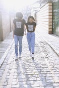 Image of WORK IT "HOMIE LOVER FRIEND" BLACK T-SHIRT