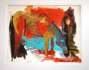 Image of "Western Mare", original Acrylic Painting