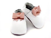 Image of Baby Bow - white/pink $44.00