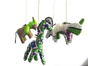 Image of African Animal hand made baby mobile