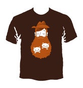 Image of Cat Beard T-Shirt - Dark Chocolate