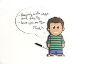 Image of YOUR custom hand painted figure/key rack! (with speech bubble)