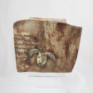 Image of Asia Mathis Ceramic Poetry Box Sculpture