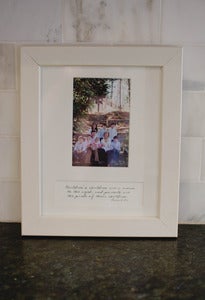 Image of Clean Cut White Wood Frame