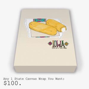 Image of United Plates Canvas Wrap Print