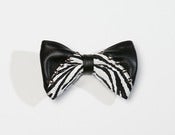 Image of Christopher Chaun "Monaco Zebra" Studded Bow Tie