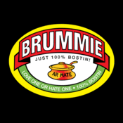 Image of Brummie, love one hate one 100% Bostin - Design - Black, available as Tee Shirt and Poster