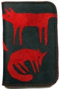 Image of Red Foxes Double Card Holder