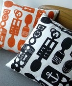 Image of NEW love spoons cushion