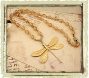Jewelry: "Topaz Rosary Dragonfly"