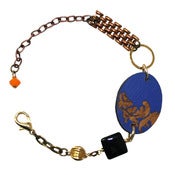 Image of Etched blue baroque bracelet