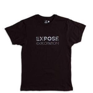 Image of Expose Exploitation (Black Tee)
