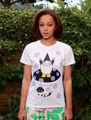 Image of Gnome on Mushroom T (white)