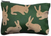 Image of Green Rabbits Purse Medium