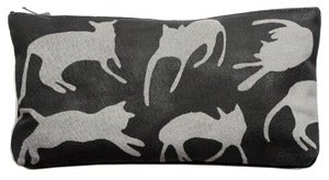 Image of Grey Cats Purse Large