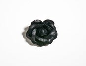 Image of "Florena Classic" Leather Rose Brooch