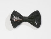 Image of Christopher Chaun "Americana" Distressed Denim Bow Tie 