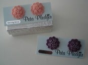Image of Floral Bouquet studs - sterling silver posts and backs