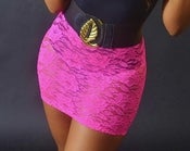 Image of "LACY" PINK SKIRT /"JUPE EN DENTELLE "LACY"