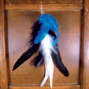 Image of Black, White & Blue Earring