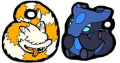 Image of Set of Monster Pulse Acrylic Charms