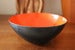 Image of Vintage red enameled 'Krenit' bowl by Herbert Krenchel for Torben Orskov (Den) c1950/60