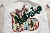 Image of Christmas Stocking Applique Shirt