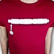 Image of Red Smiley Drop Waveform T-Shirt