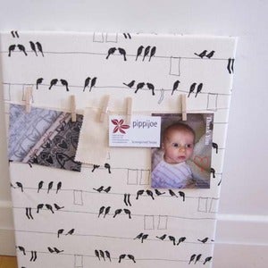 Image of Pegboard - Black Laundry Birds