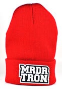 Image of Beanie red/blk/wht