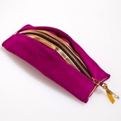 Image of MINI NECESSAIRE - fuchsia & gold