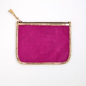 Image of AS SEEN in Martha Stewart Living!   NECESSAIRE - Fuchsia & Gold