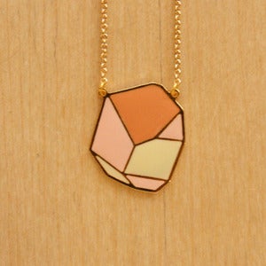 Image of Geometric rock necklaces