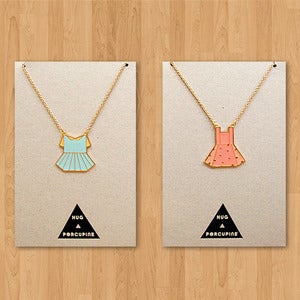 Image of Paper Dress Necklaces