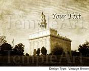 Image of Nauvoo LDS Mormon Temple Art 001 - Personalized Temple Art