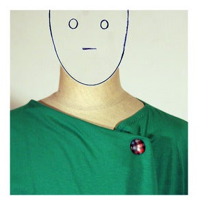 Image of Draped T-shirt short sleeves