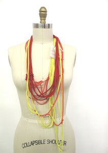 Image of Recycled T-shirt Necklace :::Plain T-LACE