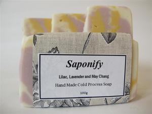 Image of New product - Lilac, Lavender and May Chang hand made cold process soap