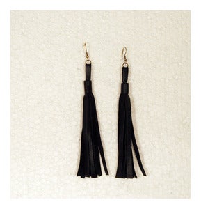 Image of Flosh me long time Black earrings