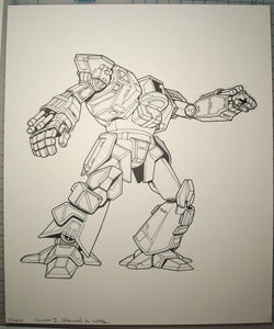 Image of Dasher II original Battletech artwork