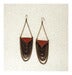 Image of Leather Triangle Chains earring