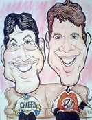Image of COLOR CARICATURES FROM PHOTOS- Couples (Sent to your home) 11x14
