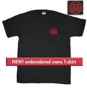 Image of New Men's Black Embroidered T-Shirts