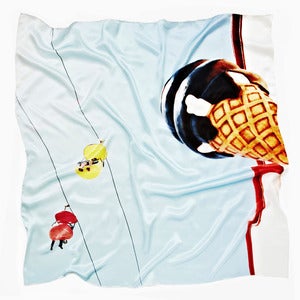 Image of Ice Cream Dreams Silk Scarf