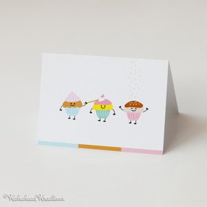 Image of Cupcake Trio Note Cards