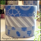 Image of Titus Collection 3 Set Washi Tape - Japanese Masking Tape - 3 rolls - 15mm x 15m